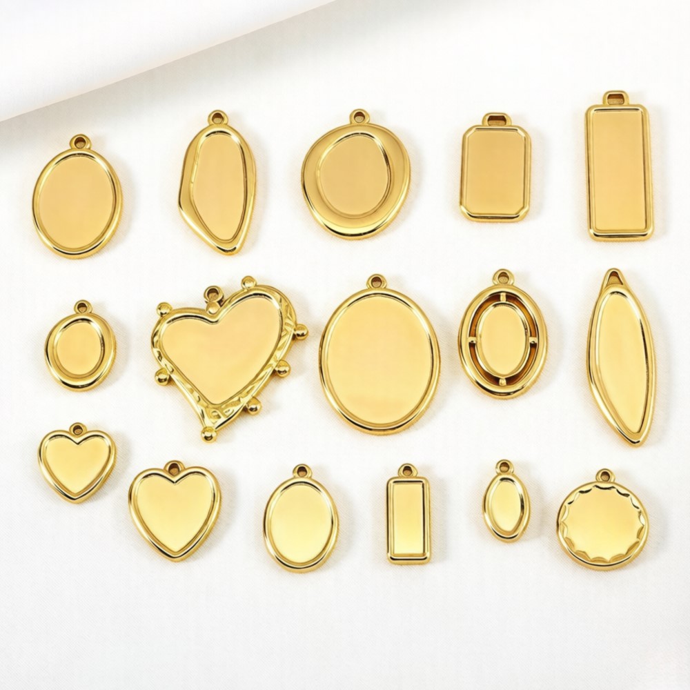Resin Crafts Diy - 5개 1개 변색없는 스테인리스 불규칙 베젤