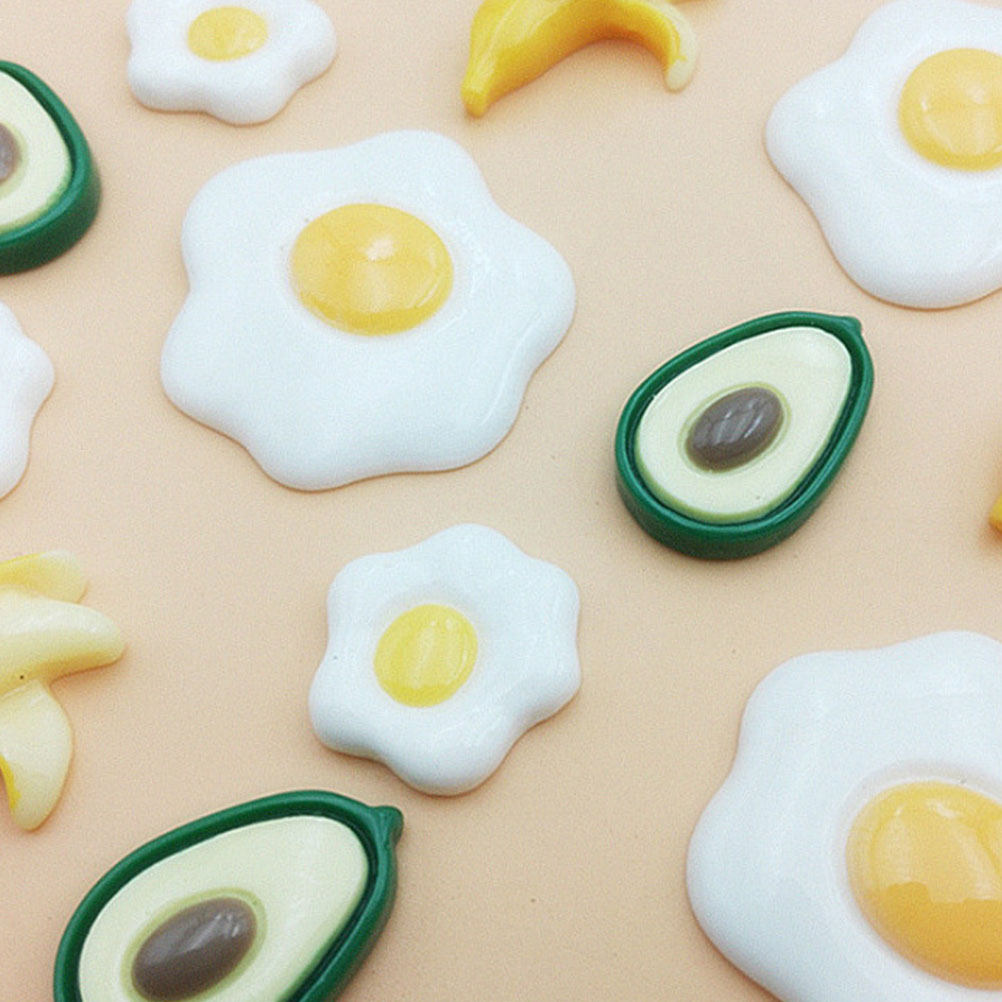 Resin Craft Material - 20개입 모조 계란 수지 액세서리 DIY