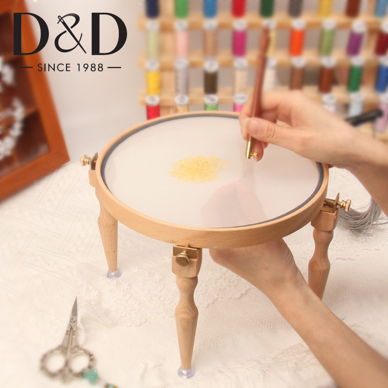 Wood Ring Blank - 3/4Pcs 조절 휴대용 나무 자수 후프