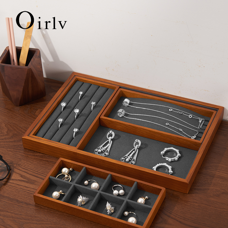 Wood Ring Blank - Oirlv 목재 주얼리 정리함 스탠드 링
