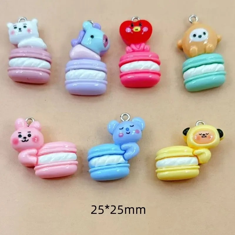 Resin Craft Material - 10개 혼합 만화 캐릭터 레진 참
