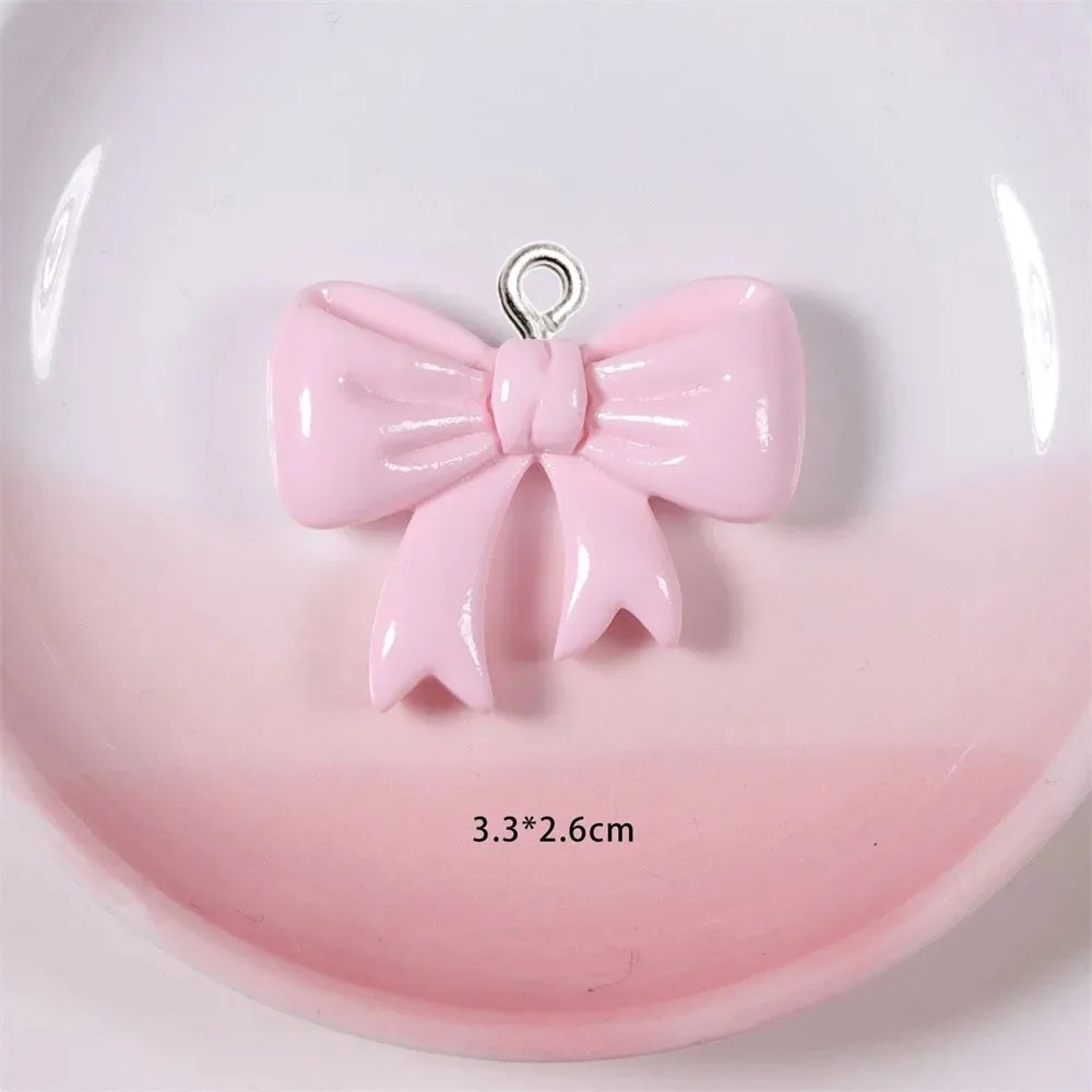 10 조각 캔디 컬러 보우 수지 참 수제 장식품 여성  - Resin Craft Ideas 리뷰 및 가격