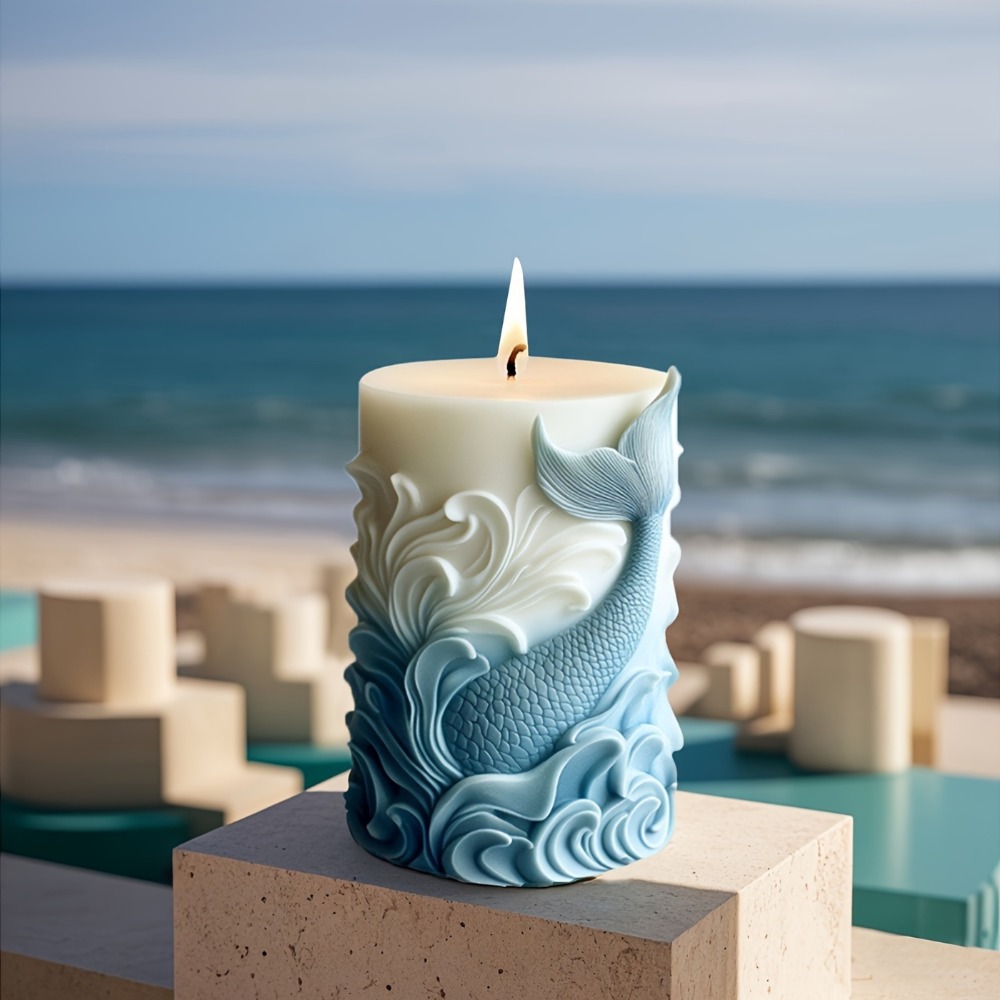 바다 테마 실리콘 양초 몰드 돌고래 기둥 레진 몰드 물 - Resin Ocean Wave Mold 리뷰 및 가격