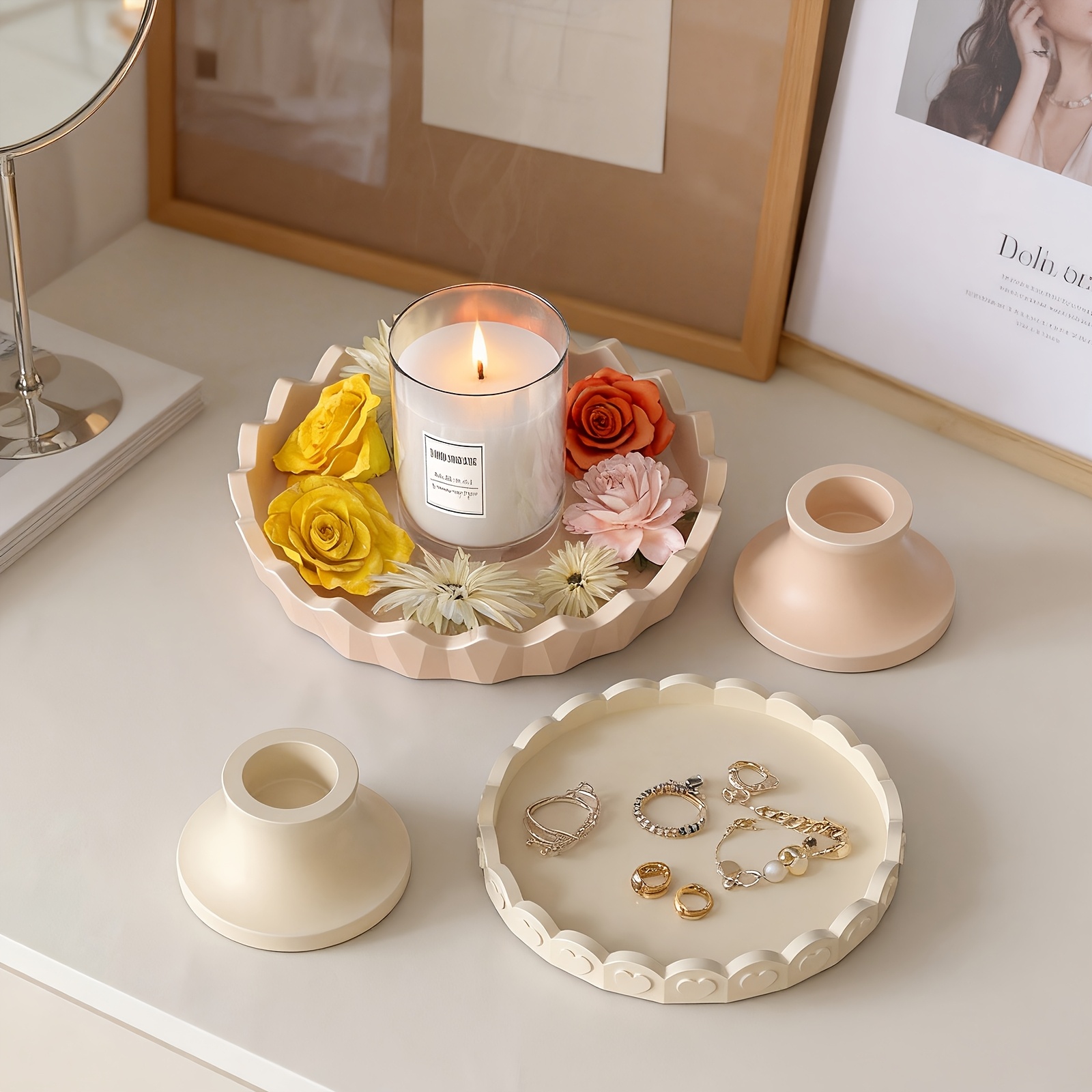 2개 실리콘 트레이 몰드 세트, 석고 및 콘크리트 공예 - Resin Craft Ideas 리뷰 및 가격