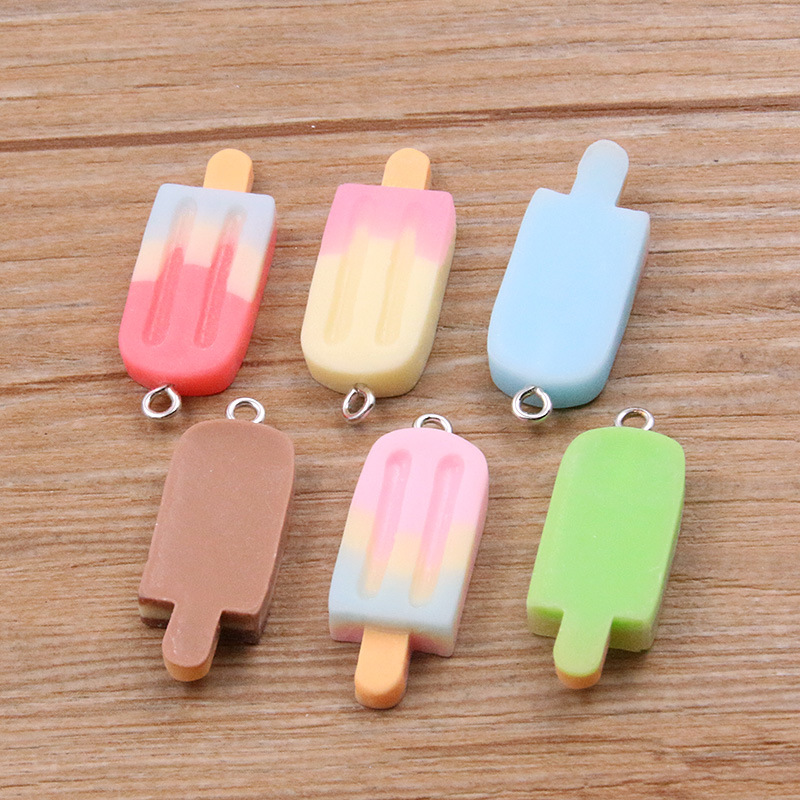 6개 그라데이션 아이스바 레진 참 미니 아이스크림 펜던 - Resin Crafts Diy 리뷰 및 가격