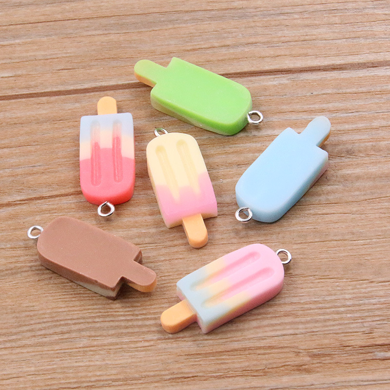 6개 그라데이션 아이스바 레진 참 미니 아이스크림 펜던 - Resin Crafts Diy 리뷰 및 가격