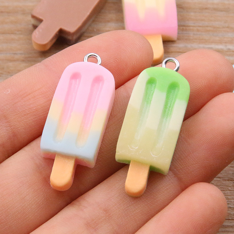 6개 그라데이션 아이스바 레진 참 미니 아이스크림 펜던 - Resin Crafts Diy 리뷰 및 가격