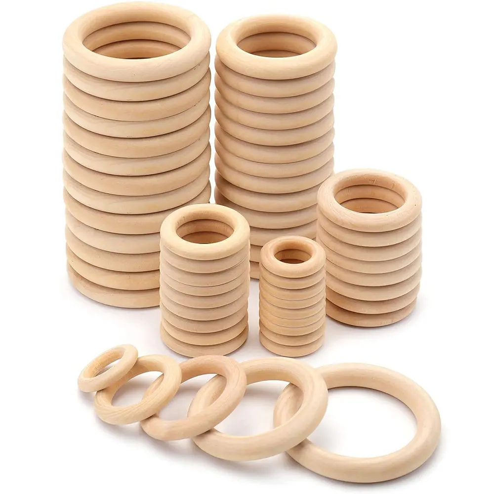 미완성 원목 링 15-100MM 천연 나무 링 마크라메 - Wood Ring Blank 리뷰 및 가격