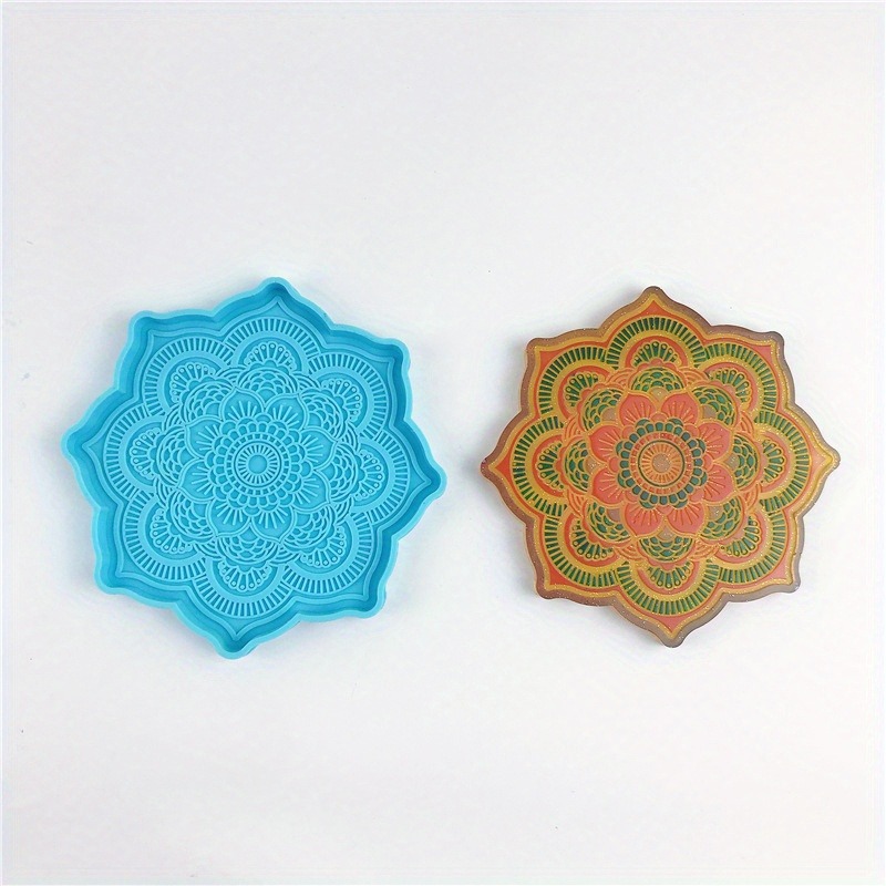 만다라 코스터 실리콘 몰드 라운드 트레이 컵 매트 DI - Resin Craft Ideas 리뷰 및 가격