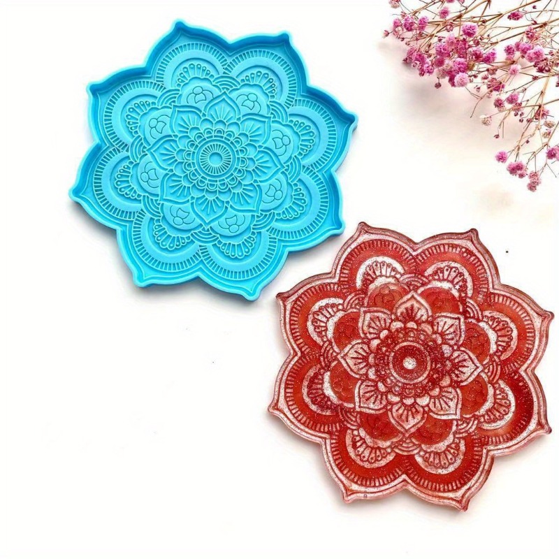 만다라 코스터 실리콘 몰드 라운드 트레이 컵 매트 DI - Resin Craft Ideas 리뷰 및 가격