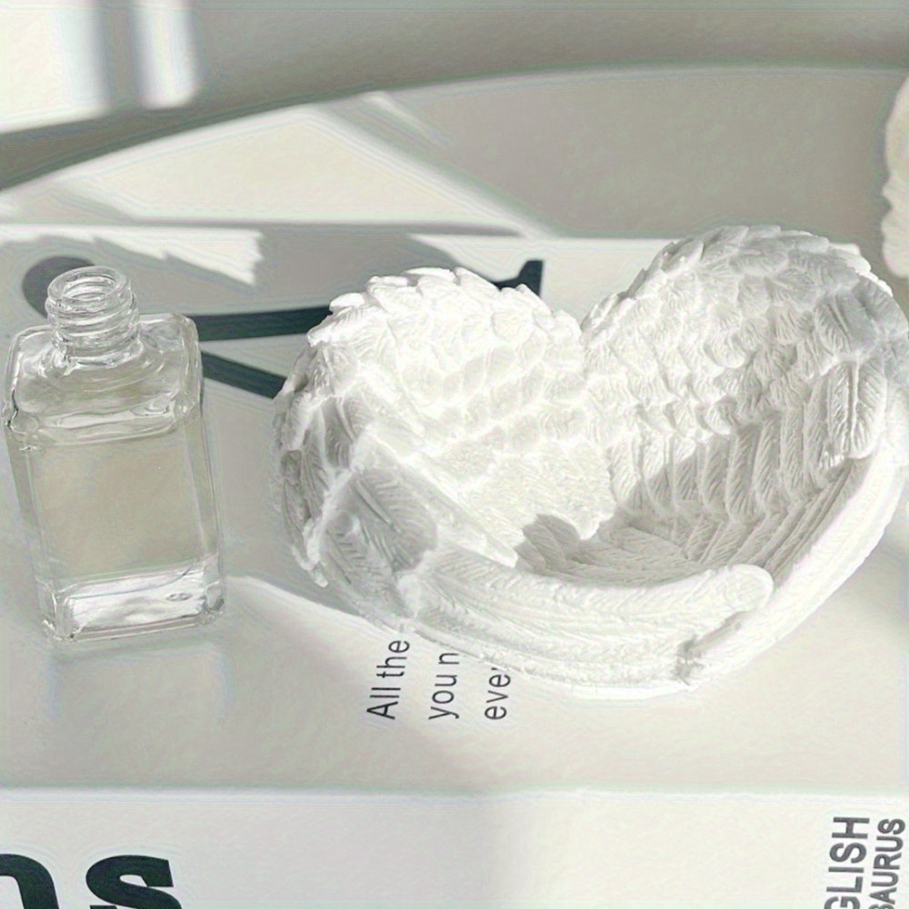 1개 천사 날개 하트 실리콘 몰드 - 레이어드 윙 디자 - Resin Craft Ideas 리뷰 및 가격