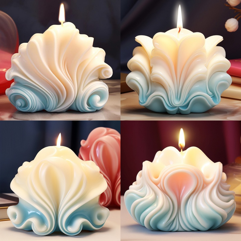바다 조개 양초 실리콘 몰드 수제 웨이브 줄무늬 조개  - Resin Ocean Wave Mold 리뷰 및 가격