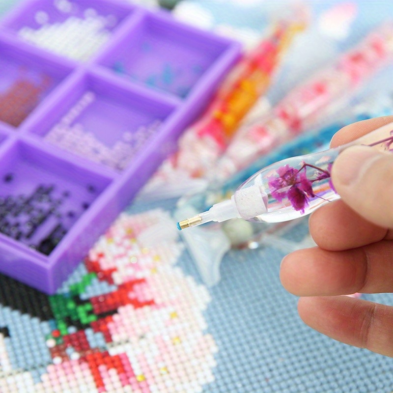 1세트 꽃무늬 레진 5D 다이아몬드 페인팅 펜, 6개  - Resin Craft Ideas 리뷰 및 가격