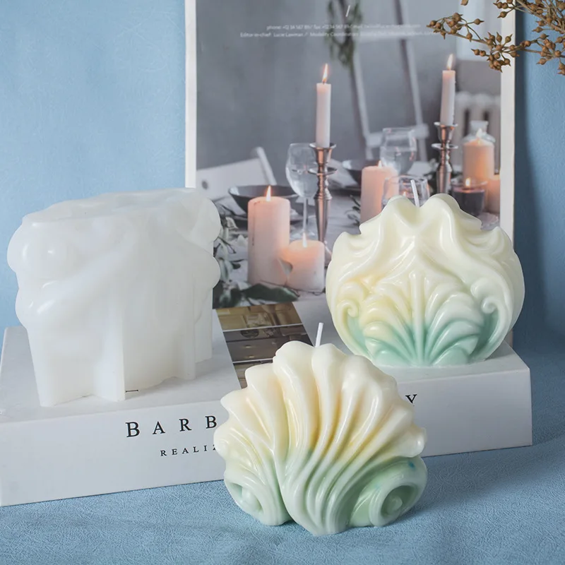 바다 조개 양초 실리콘 몰드 수제 웨이브 줄무늬 조개  - Resin Ocean Wave Mold 리뷰 및 가격